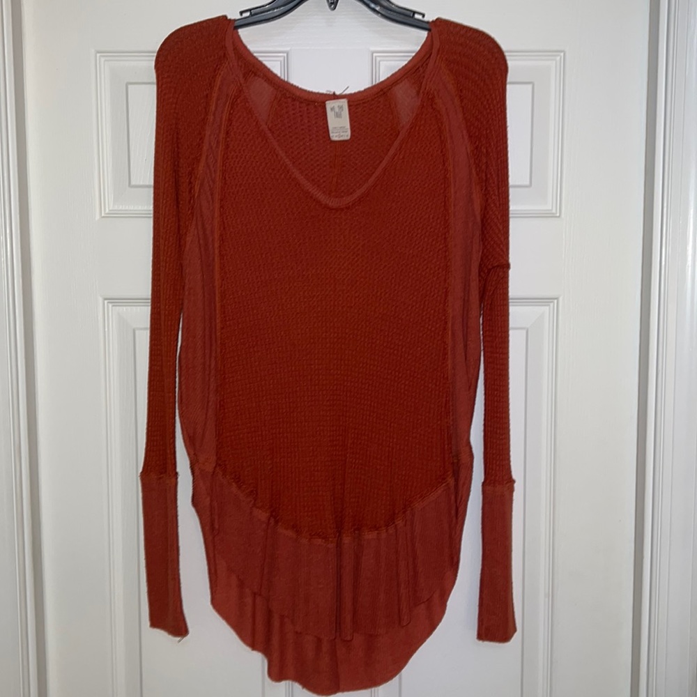 Free People Waffleknit Top